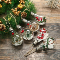 LED Hanging Bulb Christmas Ornaments Shatterproof Balls Decorations