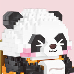 Panda Building Blocks DIY Animal Model Toy Gift