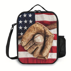 Camouflage American Flag Lunch Bag
