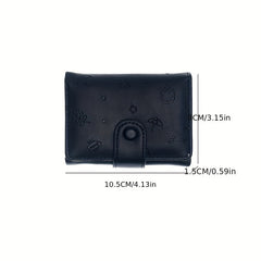 Cartoon Three Fold Short Wallet Card Holder Money Clip