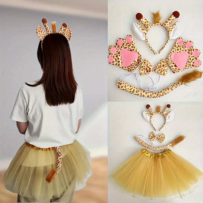 Plush Giraffe Role Playing Costumes Set