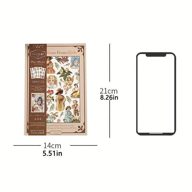 Washi Plant Themed Sticker Book for DIY Crafts and Scrapbooking