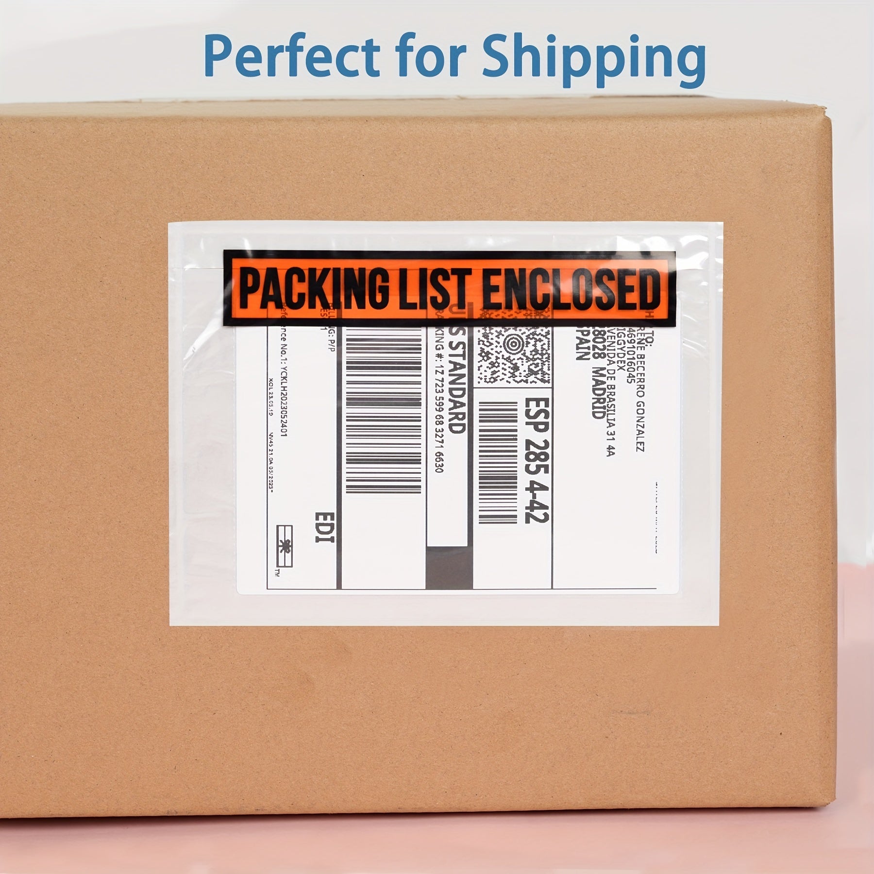100pcs Packing List Envelopes - Self-Adhesive Clear Packing Slip Envelopes