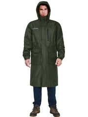 Men's Waterproof Hooded Rain Jacket for Riding