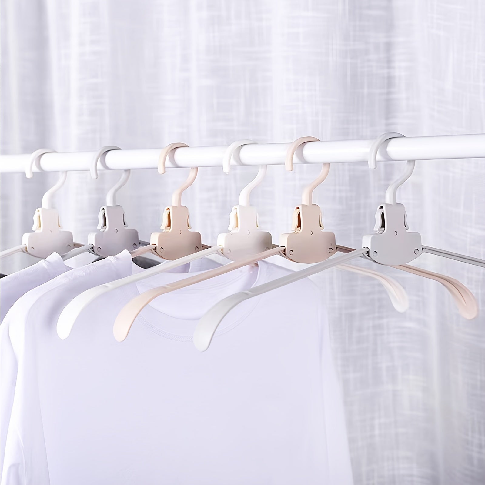 3pcs Non Slip Folding Hangers Travel Cloth Hanger Clothespin Towel Sock Organize