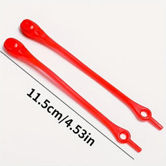 12pcs Colorful Tie Silicone Elastic Lazy Shoelaces for Adults Kids