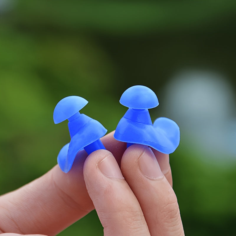 Waterproof Silicone Ear Plugs for Adults - 2 Pairs