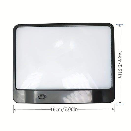 Portable LED Reading Magnifying Glass 3X Handheld