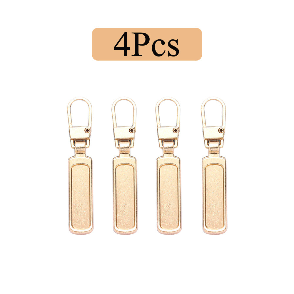 4pcs Detachable Zipper Pull Replacement For Jeans & Backpack