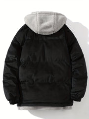 Men's Zip Up Hooded Jacket for Fall Winter