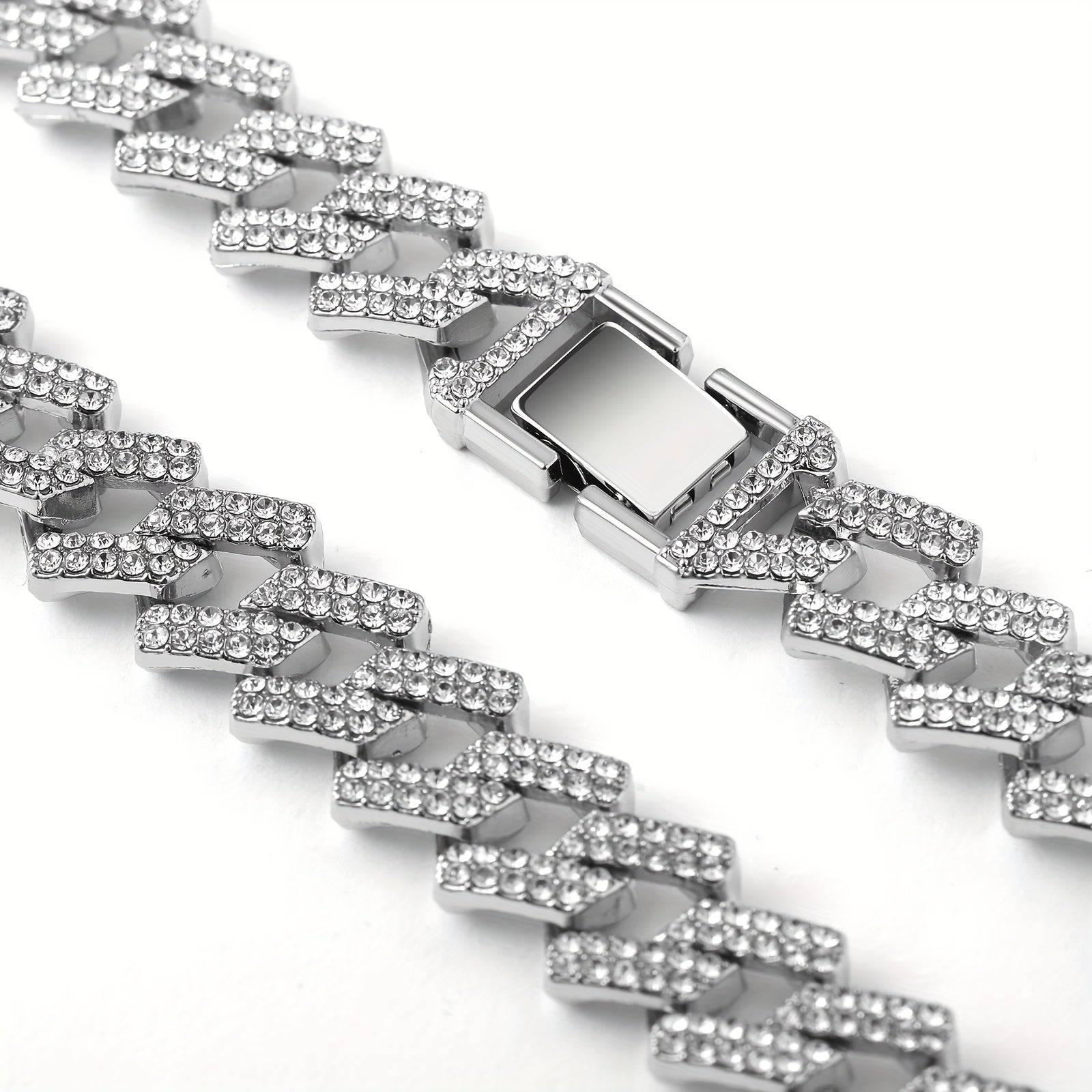 Miami Hip Hop Men's Iced Cuban Necklace Punk