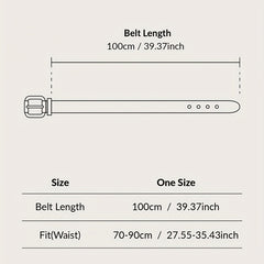 Metal Pin Buckle Thin Belt PU Leather Solid Belts Women Pants Dress Coat Belts