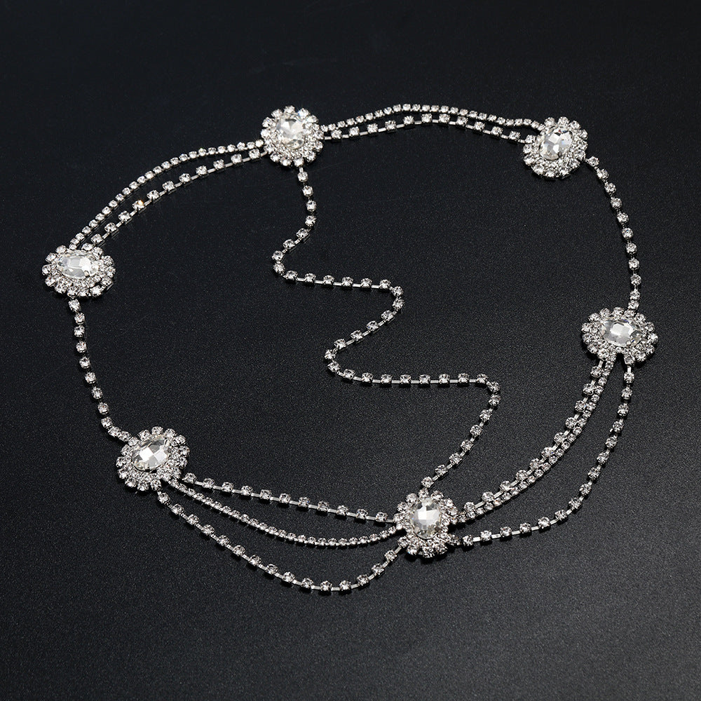 Rhinestone Bridal Head Chain Wedding Headband Hair Accessory