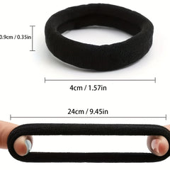 100pcs Seamless Elastic Hair Ties Rubber Hair Bands