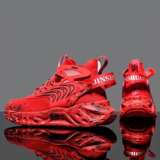 Men's Lace-up Sneakers Athletic Shoes Running Basketball Gym