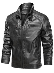 Men's Biker PU Jacket - Stylish and durable outerwear for bikers