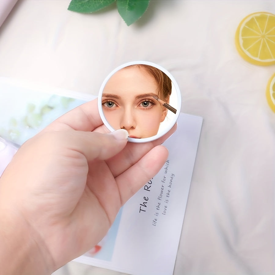Round Compact Mirror Mini Cosmetic Touch up Mirror For Skincare & Makeup