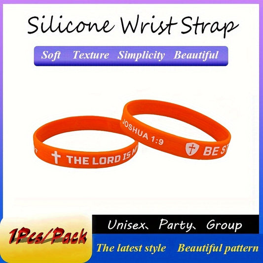 Colorful Slogan Pattern Silicone Bracelet Wrist Band