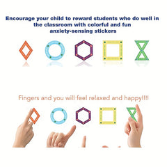 5pcs Sensory Stickers for Calm Office Mobile Computer