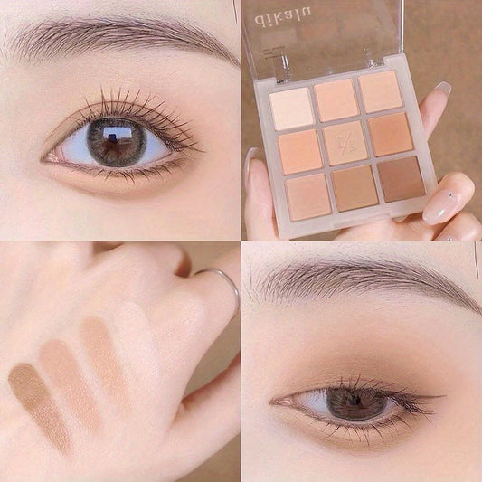 Earth Tone Glitter & Shimmer & Matte Eyeshadow Palette