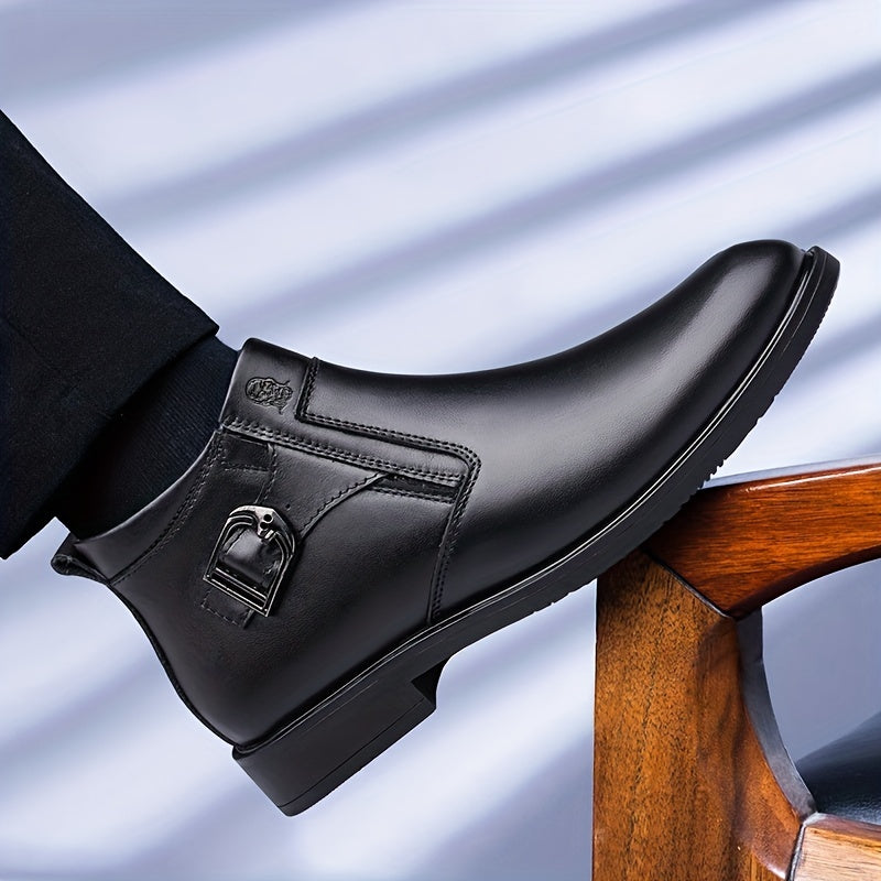 LAORENTOU Men's Zipper Chelsea Boots Non Slip Boots