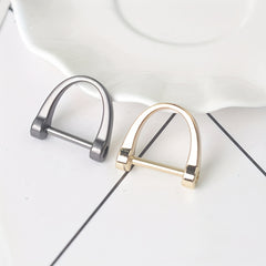 6pcs D Rings Horseshoe & U Shape D Rings for DIY Leather Craft