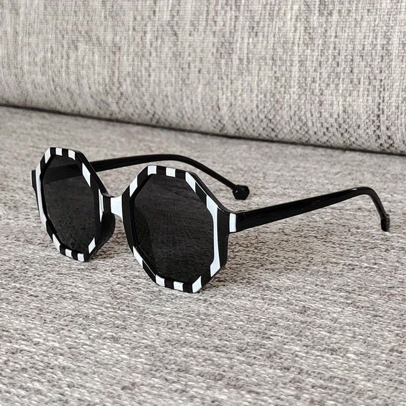 Teen Striped Frame Sun Protection Sunglasses