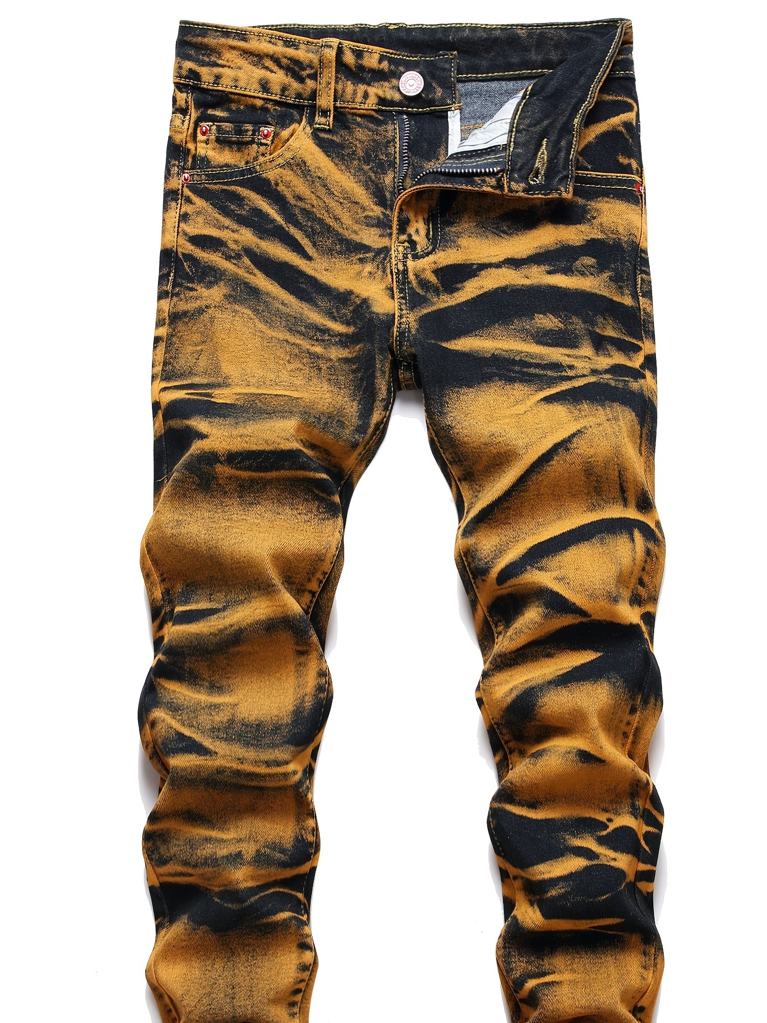 Boys Stretch Ripped Jeans Skinny Slim Fit Washed Denim Pants Kids Clothes