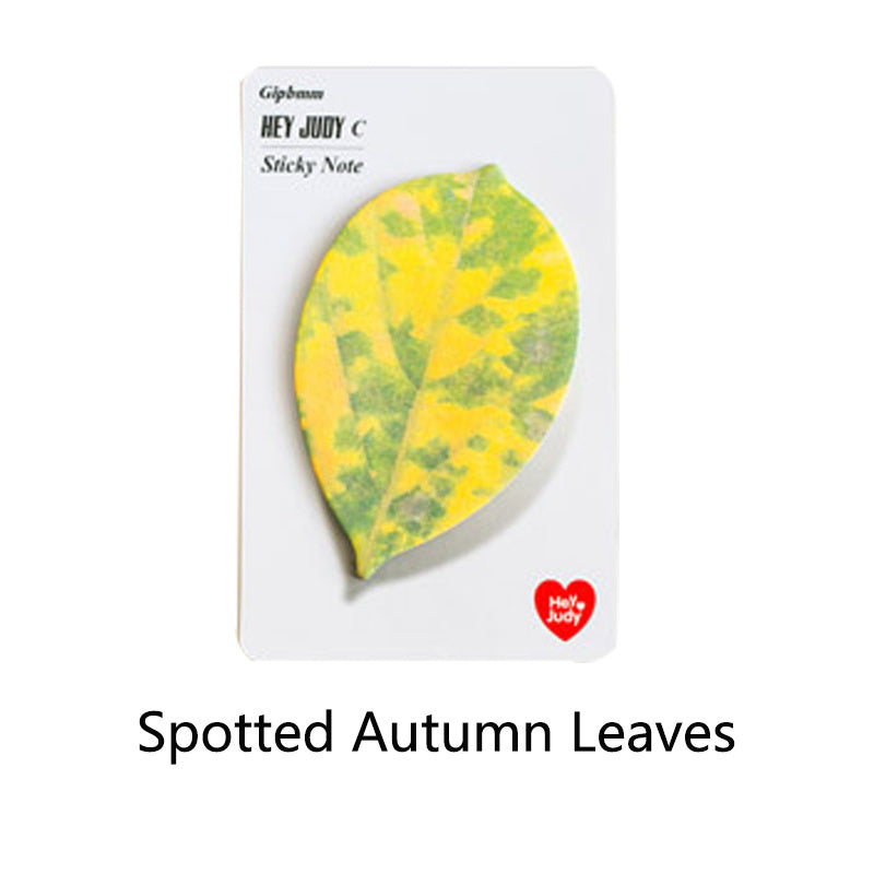 Leaf Sticky Notes - 25 Sheets for Students