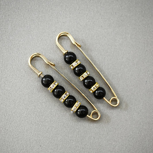 Metal Rhinestone Golden Brooch Pin Women's Accessories