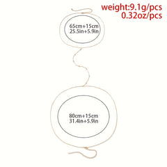 Boho Crossed Chest Chain Metal Belly Waist Chain Women