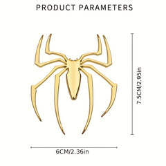 Spider Car Metal Sticker 3D Stereo Body Side Tail Motorcycle Flower