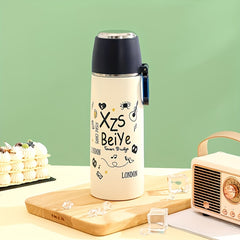 500ml Stainless Steel Insulation Water Cup Cartoon Print Bottle