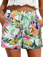 High Waist Pocket Shorts for Women