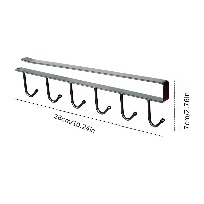Multifunctional Kitchen Hook Under Cabinet Hanging Rack Storage Hook