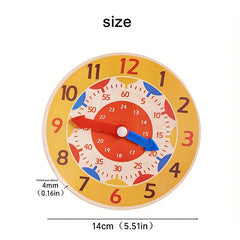 Wooden Educational Clock for Kids Learning Time