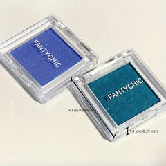 Green Cyan Monochrome Eyeshadow Compact Matte Shimmer Finish