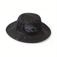 Mesh Hollow Out Sun Hat Unisex Breathable Sunshade Bucket Hat