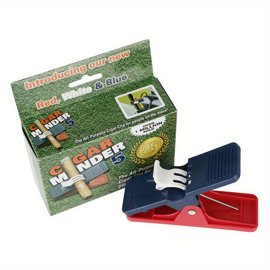 Golf Cigar Holder Double Layer Cigar Clip Lightweight Durable with Packaging