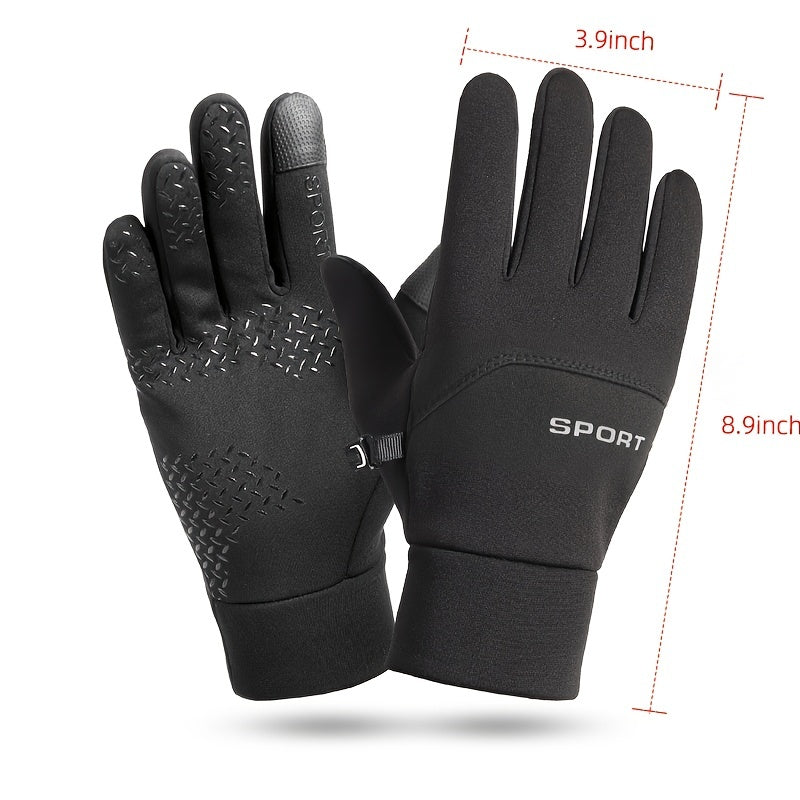 Warm Fleece Sports Gloves for Autumn/Winter