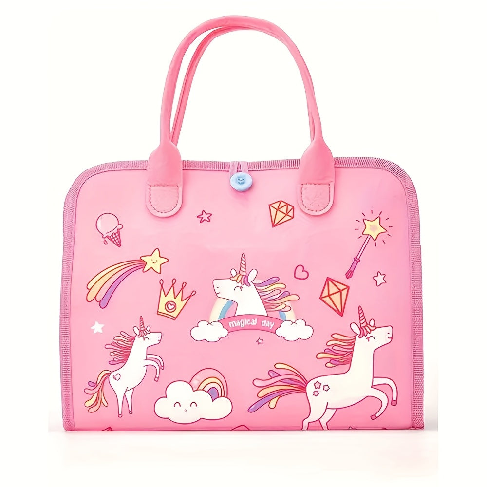 Pink Unicorn Large Board Sensory Learning Busy Board Toy