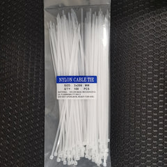 100pcs Self-locking Nylon Cable Ties Home Storage Building Bundle