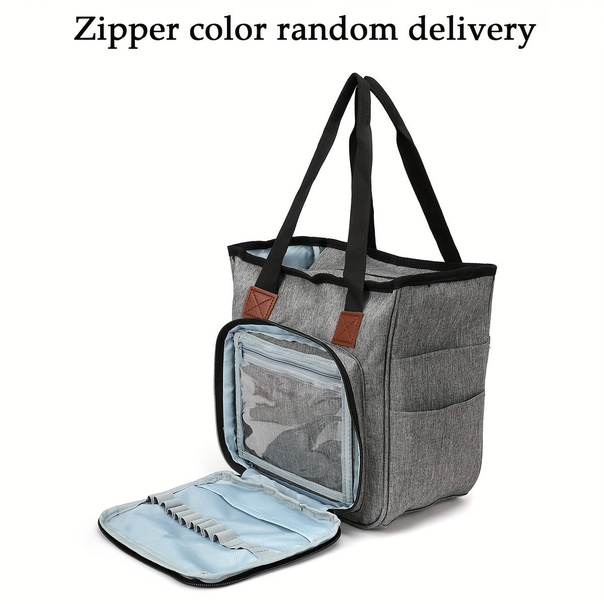 Crochet Needle Storage Bag Large Capacity Crochet Handbag