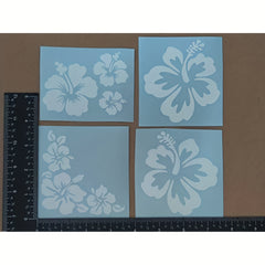 Waterproof Hibiscus Flower Decals for Cars, Trucks, Motorcycles