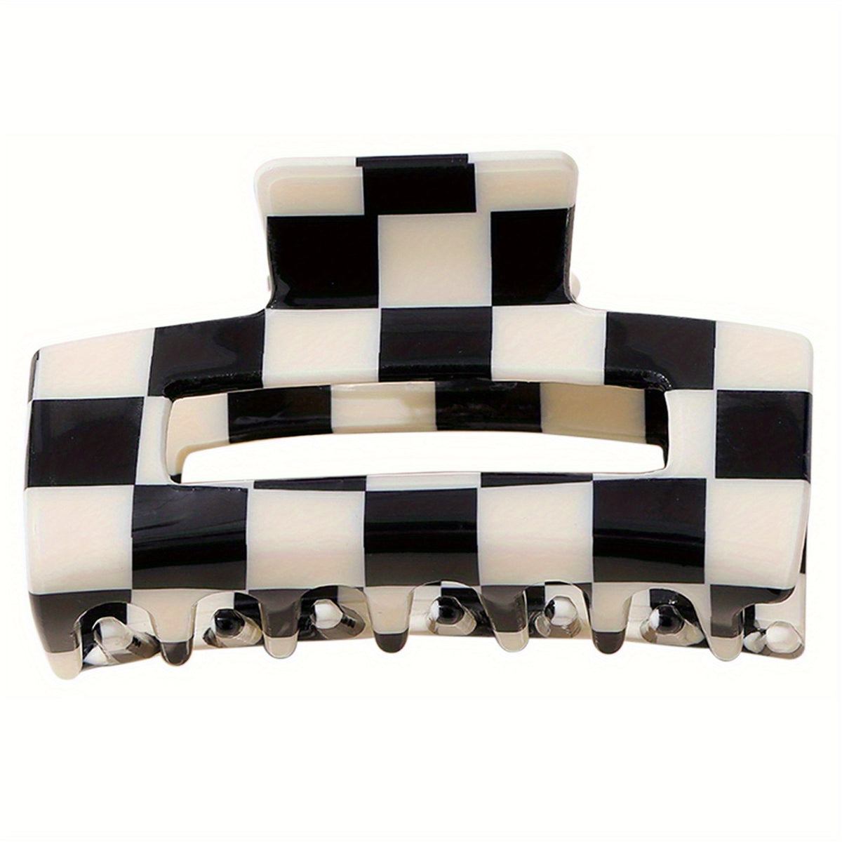Plaid Square Hair Claw Shark Claw Hair Clip Mother's Gift Hair Accessories