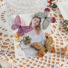40 Butterfly Cartoon Stickers Pack for Water Cup Notebook Phone Decor