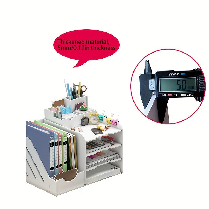 Desktop Organizer Storage Shelf for Office Supplies