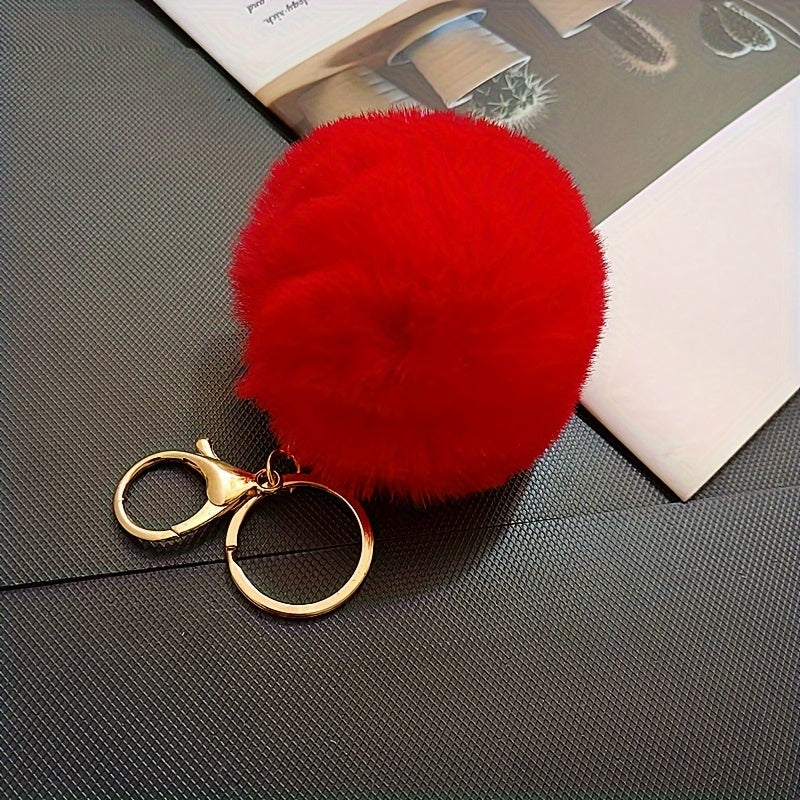 Fur Ball Pendant Women's Bag Accessories Keychain Pendant