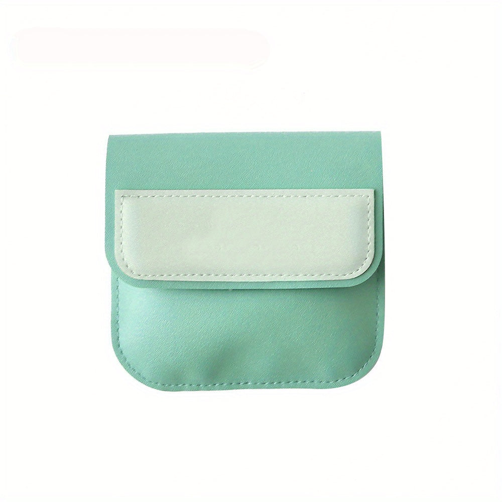 Mini Snap Button Coin Purse Storage Bag Portable Card Holder