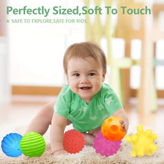 Textured PVC Baby Sensory Balls for 6 Months